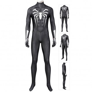 Spiderman Miles Morales Cosplay Suits Spider Man Venom Black Jumpsuits