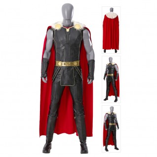Thor 4 Love and Thunder Cosplay Suits Thor Halloween Black Battle Costume