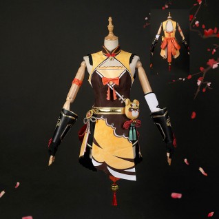 Genshin Impact Cosplay Suits Xiangling Cosplay Costume
