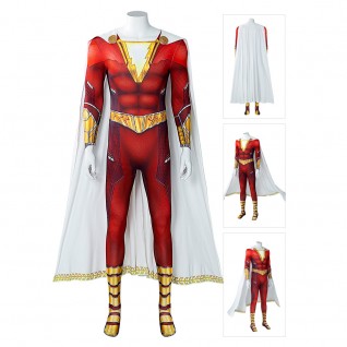 Billy Batson Jumpsuits Shazam Cosplay Costumes