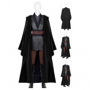 Star Wars Cosplay Costumes Anakin Skywalker Black Halloween Suit