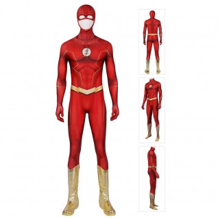 Barry Allen Halloween Jumpsuits The Flash Season 8 Cosplay Costumes