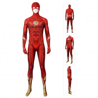 The Flash Halloween Costumes Barry Allen Cosplay Jumpsuits