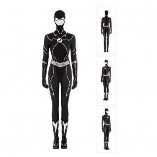 Meena Dhawan Cosplay Black Costume The Flash Cosplay Costumes
