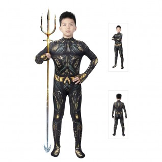 Aquaman Costumes Arthur Curry Cosplay Jumpsuits for Kids