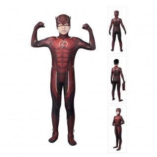 Injustice 2 The Flash The Flash Barry Allen Cosplay Costumes for Kids
