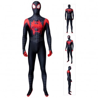 Spider-Man Into The Spider-Verse Cosplay Costume Miles Morales Jumpsuits