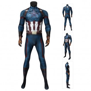 Captain America Costume Avengers Infinity War Steve Rogers Cosplay Costume
