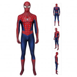 Tobey Maguire Costumes Spider Man Cosplay Jumpsuit