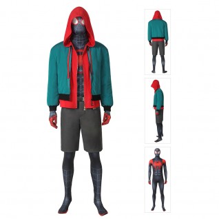 Miles Morales Cosplay Suit Spider-Man Into the Spider-Verse Cosplay Jumpsuits
