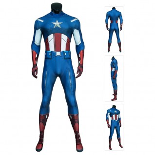 The Avengers Steve Rogers Cosplay Bodysuit Captain America Costume