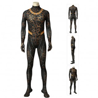 Erik Stevens Cosplay Jumpsuit Black Panther Costumes