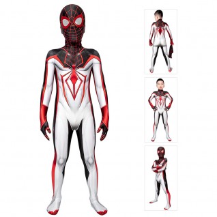 PS5 Spider-Man TRACK Suit Spiderman Kids Miles Morales Cosplay Costume