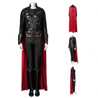 Female Thor Love and Thunder Cosplay Costume Black Suit