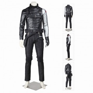 Captain America 2 The Winter Soldier Cosplay Costume Bucky Barnes Suits