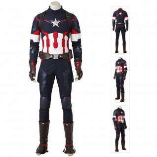 Captain America Costumes Avengers Age of Ultron Steve Rogers Cosplay Costumes