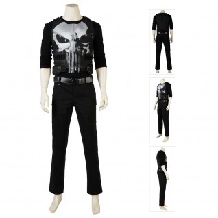 The Punisher Season 1 The Punisher Frank Castle Cosplay Costume