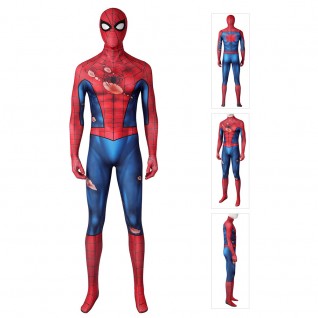 Marvels Spider-Man PS5 Classic Suit Peter Parker Damaged Costume