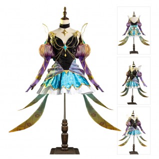 League Of Legends Cosplay Suits LOL Prestige Star Guardian Syndra Halloween Costume