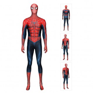Peter Parker Costume Spider-Man Tobey Maguire Cosplay Jumpsuits