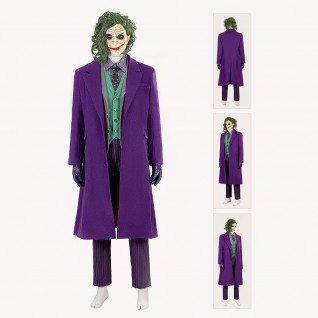Batman The Dark Knight Cosplay Costumes Joker Purple Suit