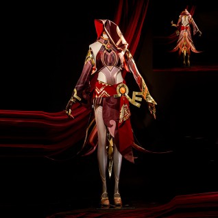 Genshin Impact Cosplay Costumes Gilded Brigade Blazing Sand Narrator Cosplay Suits