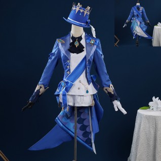 Game Genshin Impact Cosplay Costumes Focalors Halloween Suits