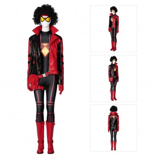 Spider-Man Across the Spider-Verse 2023 Spider-Woman Jumpsuit Cosplay Costumes