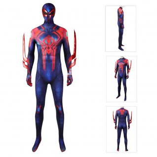 Spider-Man 2099 Miguel O'Hara Cosplay Costumes Across the Spider-Verse Suit