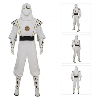 2023 Tommy Oliver Cosplay Costumes Mighty Morphin Power Rangers White Suit