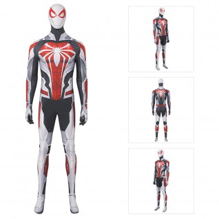 2023 Spider-Man PS4 White Armored Suit Peter Parker Cosplay Costumes