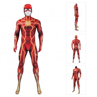 2023 The Flash Barry Allen Cosplay Costumes Flashpoint Jumpsuit