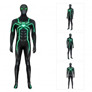 The Stealth Big Time Jumpsuit Marvel Spiderman PS4 Cosplay Costumes