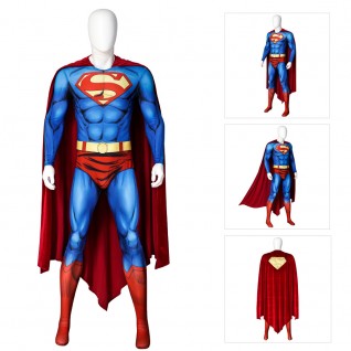 Superman Comic Version Jumpsuit Superman Clark Cosplay Costume