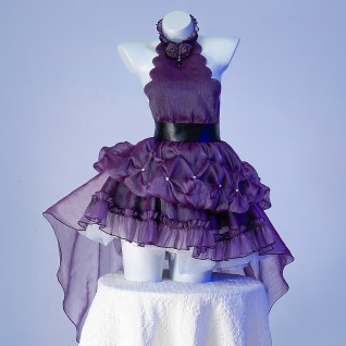 Ayanami Rei Purple Dress Neon Genesis Evangelion Cosplay Costumes