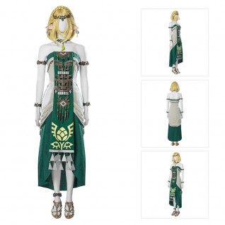 Princess Zelda White Dress The Legend of Zelda Tears of the Kingdom Cosplay Costumes