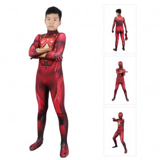 Kids Spider-Man Iron Spider Armor Jumpsuit Spiderman Cosplay Costumes