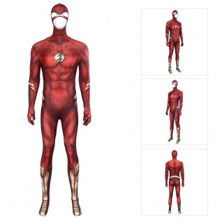 Movie The Flash Jumpsuit Flash Barry Allen Cosplay Costumes Normal Version