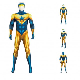 Booster Gold Michael Jon Carter Jumpsuit Cosplay Costume