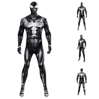 Venom Symbiote Eddie Brock Jumpsuit Spider-Man Cosplay Costume