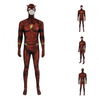 Justice League The Flash Jumpsuit Barry Allen Cosplay Costume