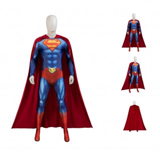 Justice League Superman Cosplay Costume Adult Superman Clark Kent Bodysuit