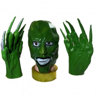 Jim Carrey Latex Material Gloves Comedy Movie The Mask Cosplay Gloves