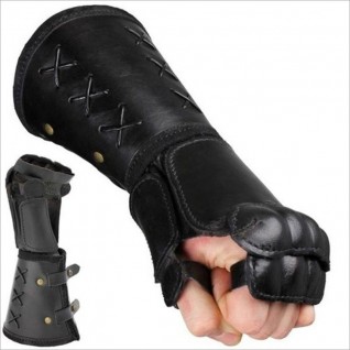 European Medieval Warrior Fighting Leather Wrist Boxing Gloves