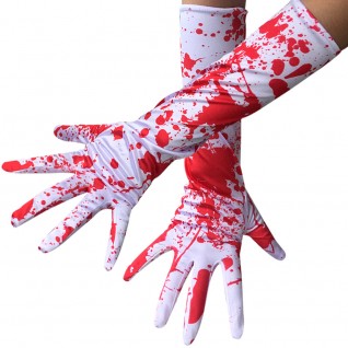 Halloween Horror Cosplay Gloves Blood Drop Gloves