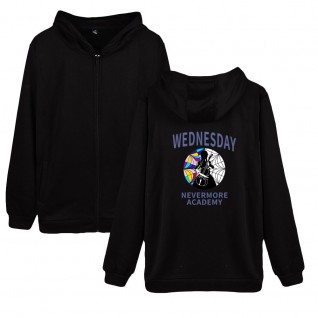 Wednesday Addams Print Hoodie The Addams Family Hoodies