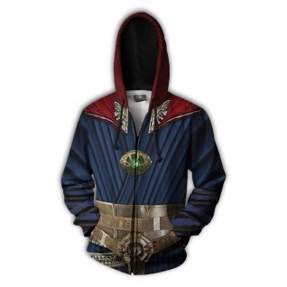 Strange Dr.Stephen Hoodie Doctor Benedict Cumberbatch Strange Zip-up Jacket Sweatshirt Coat Cosplay Costume