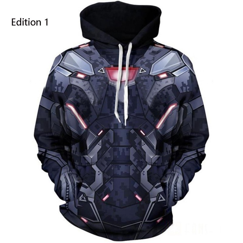 Marvel Avengers Endgame Pullover Super Heroes Hooded Sweatshirt