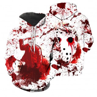 Hoodies Halloween Costume Horror Movies Hoodies Pullover Hooded Sweatshirt