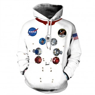 Nasa Astronaut Hoodie 3D Print Long Sleeve Fashion Sweatshirt